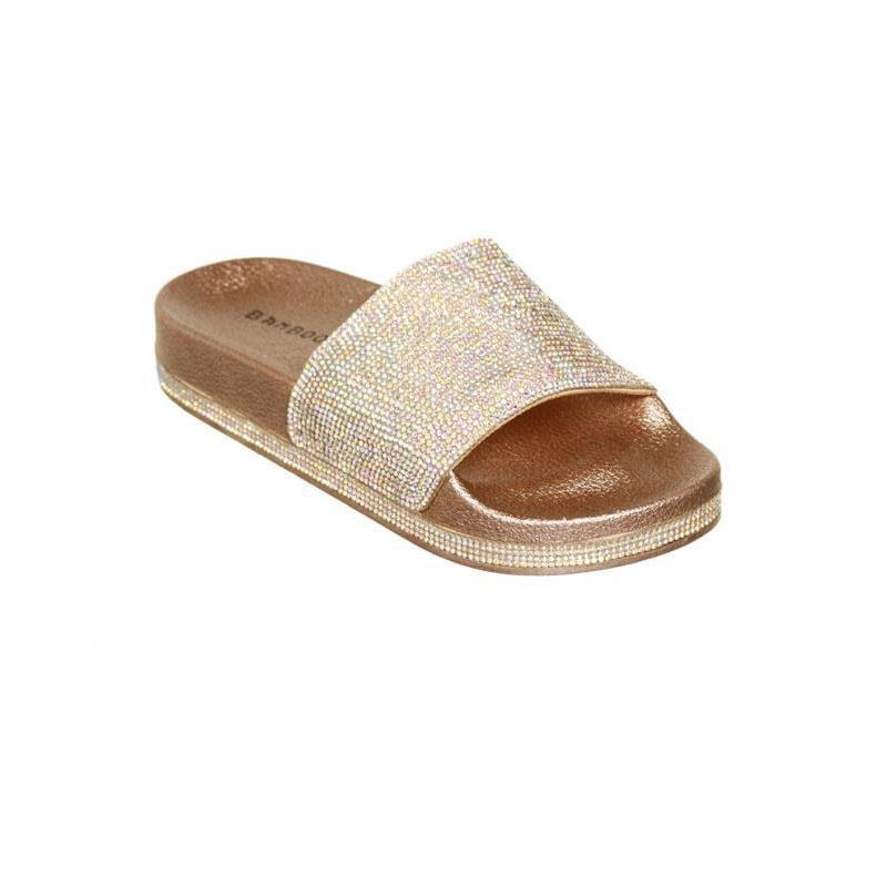 Design Slip On Ciabatte Sandali Scintillanti con Diamanti Taglia Scarpe Essex**