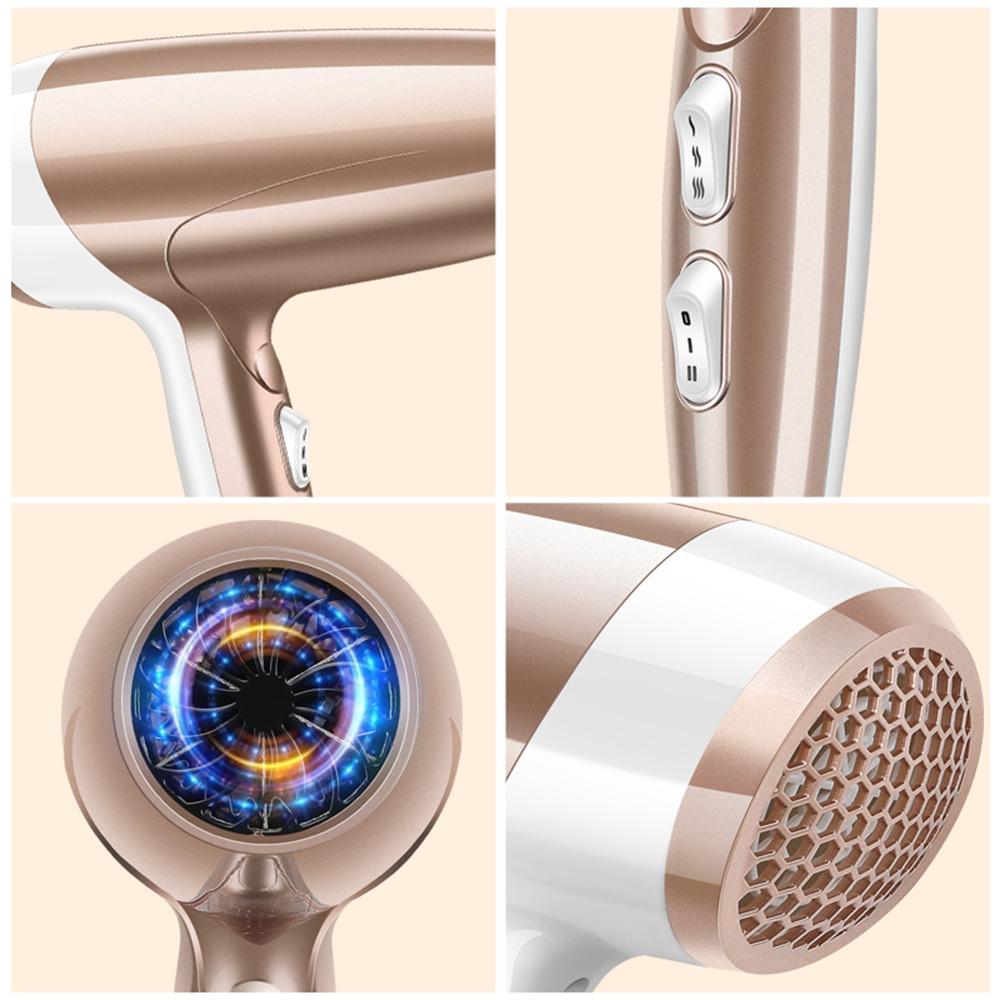 2000W High Power Hair Dryer Blue Light Care Negative Ion Quick Drying Hair Styling Tool,EU Plug