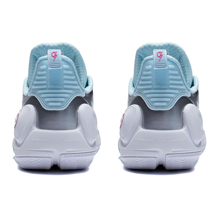 Li Ning Speed 9 Odpruženie Odolné proti oderu Nízke Basketbalové topánky Pánske Modrá Strieborná ABPT001-6