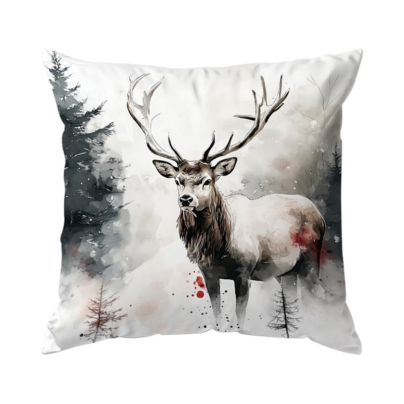 

Home Decor Christmas-themed Decorative Cushion Covers Pattern Cushion Cover Suitable for Sofa Bedroom Car Pillow Cover 16x16Inch