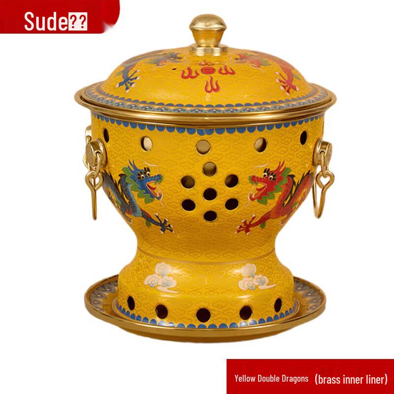 Sudé Cloisonné Personal Copper Hotpot 19cm