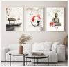 New Chinese Ink Flowers Buddha Wall Art Print Picture Canvas Painting Poster for Home Living Room Decoration Frameless