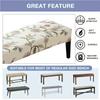 1Pc Long Bench Cover Stretch Polyester Removable Washable Anti-Dirty Piano Stool Chair Covers Living Room Bedroom Seat Protector