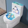 Underwater Animal Toilet Lid Sticker, Removable Ocean Penguin Sea Water Wall Decal for Bathroom Bedroom Living Room Home Decor