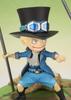 TAMASHII NATIONS Figuarts ZERO ONE PIECE Luffy Ace Sabo Promise 90 mm PVC ABS bemalte komplette Figur – Stiefbruder – ca.. &
