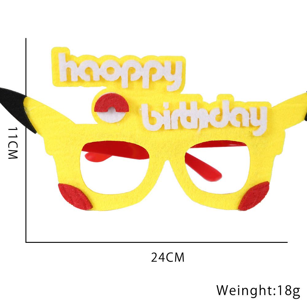 

Веселые разноцветные праздничные очки для детей и взрослых. Украшения и празднования на день рождения Pikachu Design