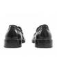 Yase Hammer Tumble Dyed Washed Leather Boat Shoes Black