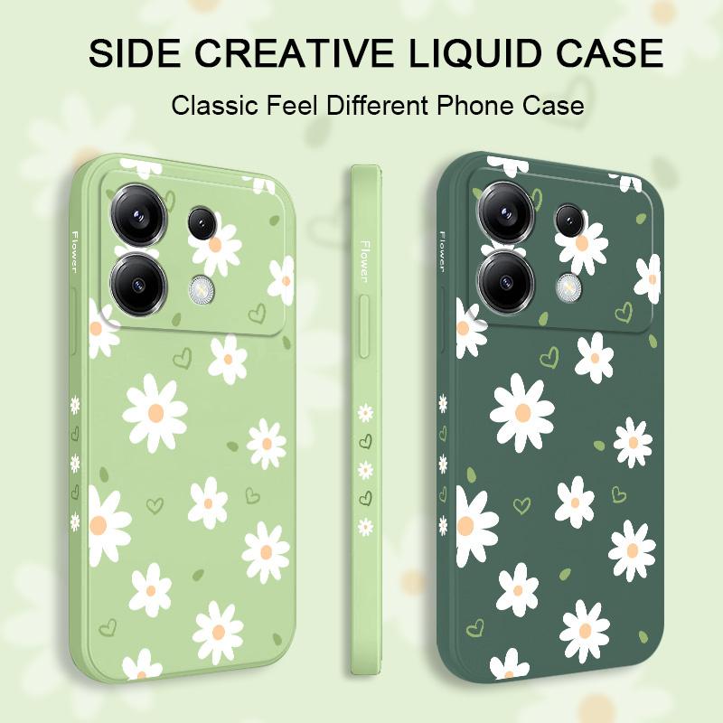 Tender Daisy Phone Case For Xiaomi Poco F8 F7 X7 X6 F6 M6 M5 M5S F5 X5 F4 X4 M4 F3 M3 X3 Pro 4G 5G GT Silicone Cover