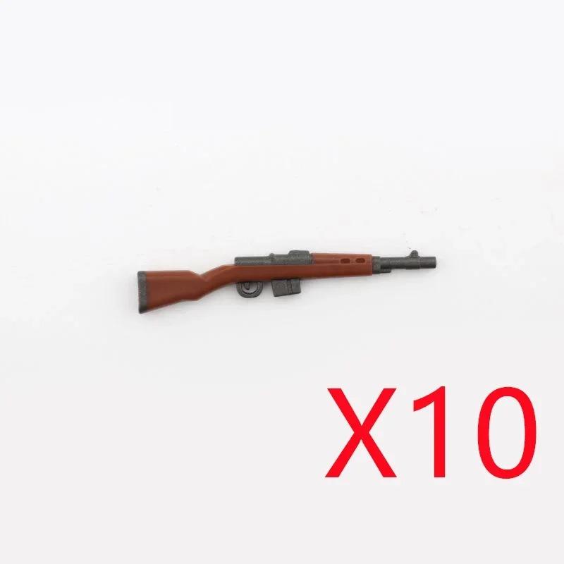 5 CM WWII Military Building Blocks American German Soviet Soldier Figures Weapons Accessories Guns Pistol Sniper Belt Mini Bricks MOC