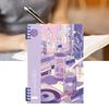 Loose Leaf Notebook 120 Pages Refillable Detachable Ink Proof Thick Paper Spiral Notebook for