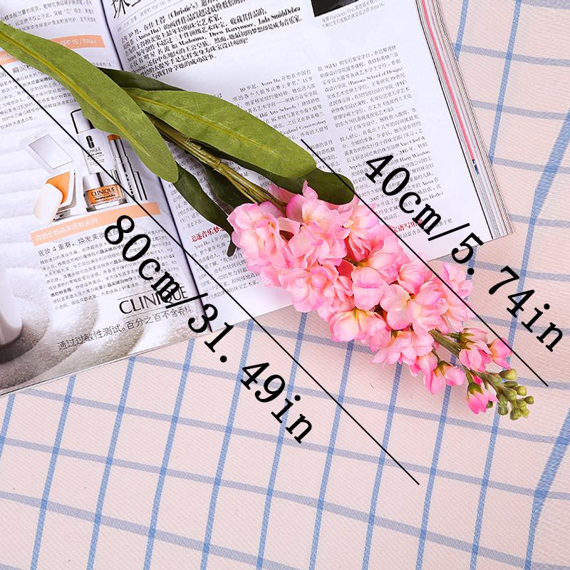 Artificial Hyacinth Green Leaves Violet Fake Silk Artificial Flowers Mariage Birthday Party Bridal Floral Home Decoration