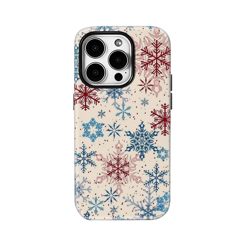 

Christmas Snowflake Fantasy Phone Case for IPhone 16 15 14 13 12 11 X XS XR XSMAX 7 8 Pro Max Plus Double-layer Back Cover IPHONEXSMAX