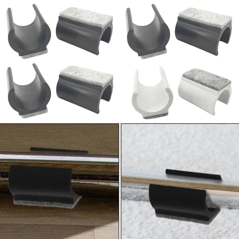 Chair Leg Pads 10Pcs U Shaped Non Slip 19mm 22mm 25mm Noise Reduction Caps for Wooden Floor Protection
