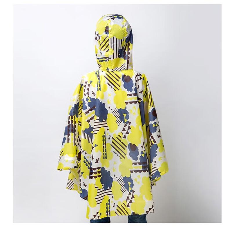 OEING Kids' Lightweight Rain Poncho with Backpack Slot