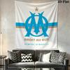 Olympique De Marseille Wall Tapestry Aesthetic Wall Hanging Printed Fabric Blanket Decorative Tapestries for Bedroom Living Room Home Decor