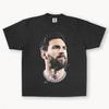 Messi Grafisk T-shirt – Fotboll Signerad Streetwear Skjorta – Premium Bomull Unisex T-shirt Herr Barn Dam - Comfort Colors 1717