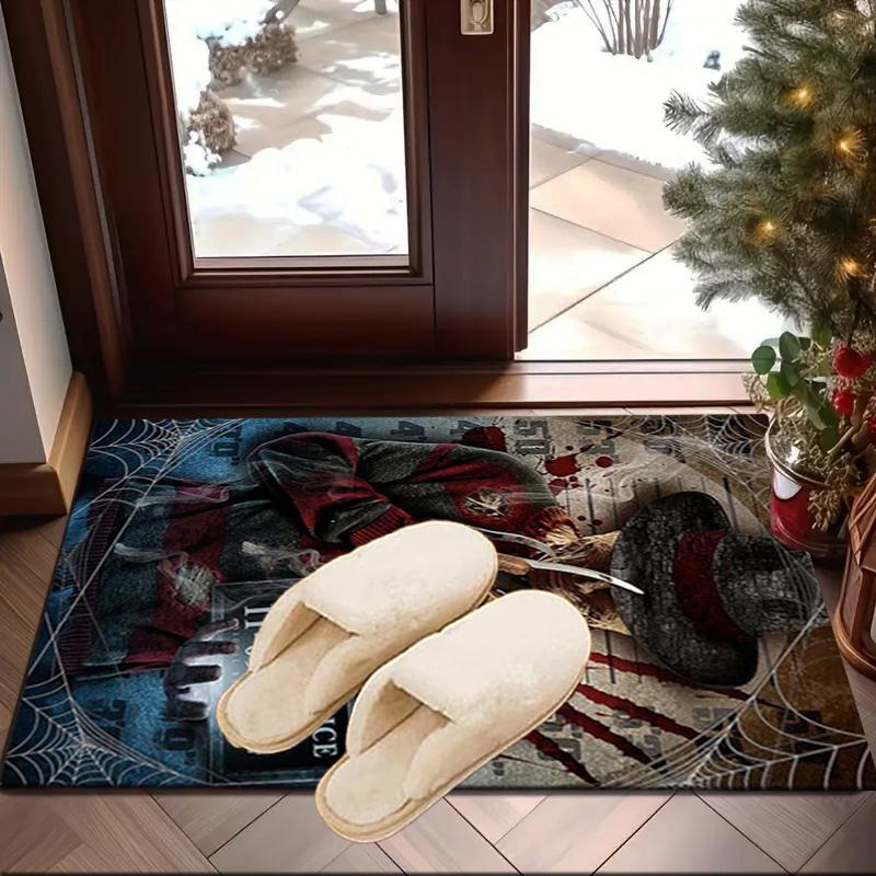 Halloween Horror Night Carpet, Chair Rug,Rug for Office Bedroom Living Rooms, Doormat Decor Fan Gift Christmas Gift