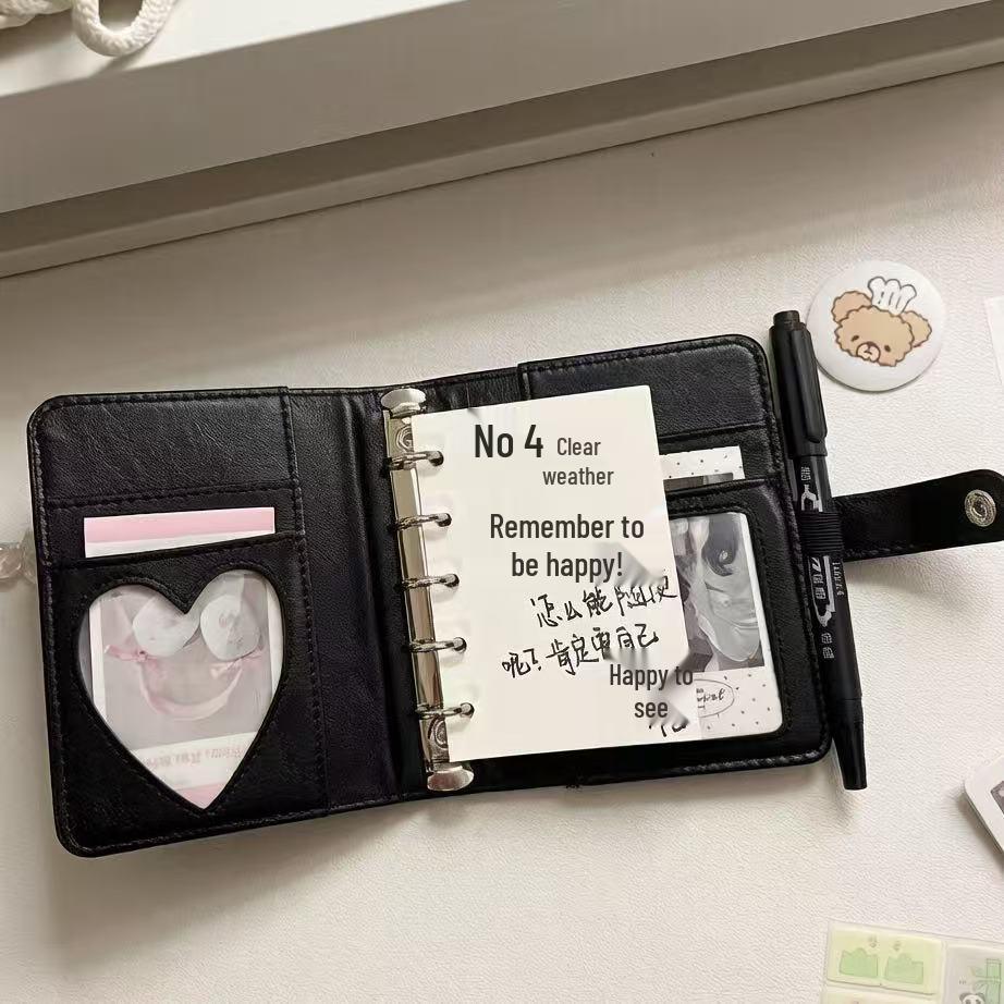 M5 Detachable PU Leather Loose-Leaf Planner Notebook for Notes & Decorations