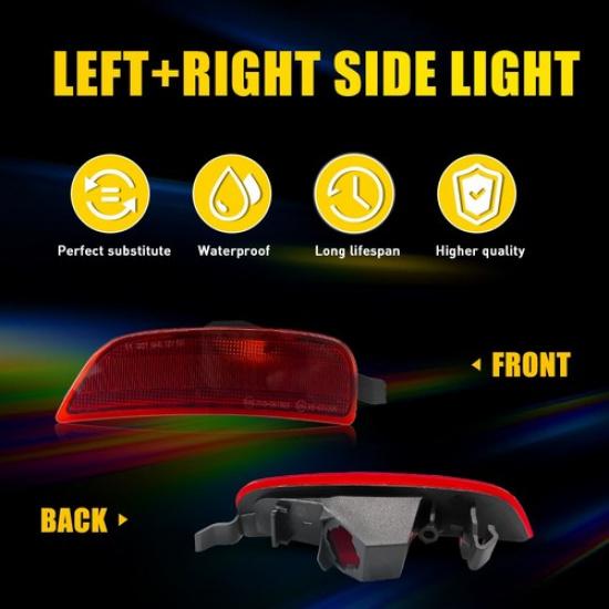 4PC Red Left + Right Side Marker Light For 2016- Mazda Miata MX-5 NA1J515H0C