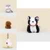 Dog Animal Cute Plush Keychain Furry Husky Poodle Bag Charm Soft Toy Stuffed
