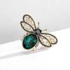 Girl Gifts Zinc Zinc Alloy Bee Corsage Zircon Clothing Accessory Vintage Brooch Fashion Jewelry Women Brooch