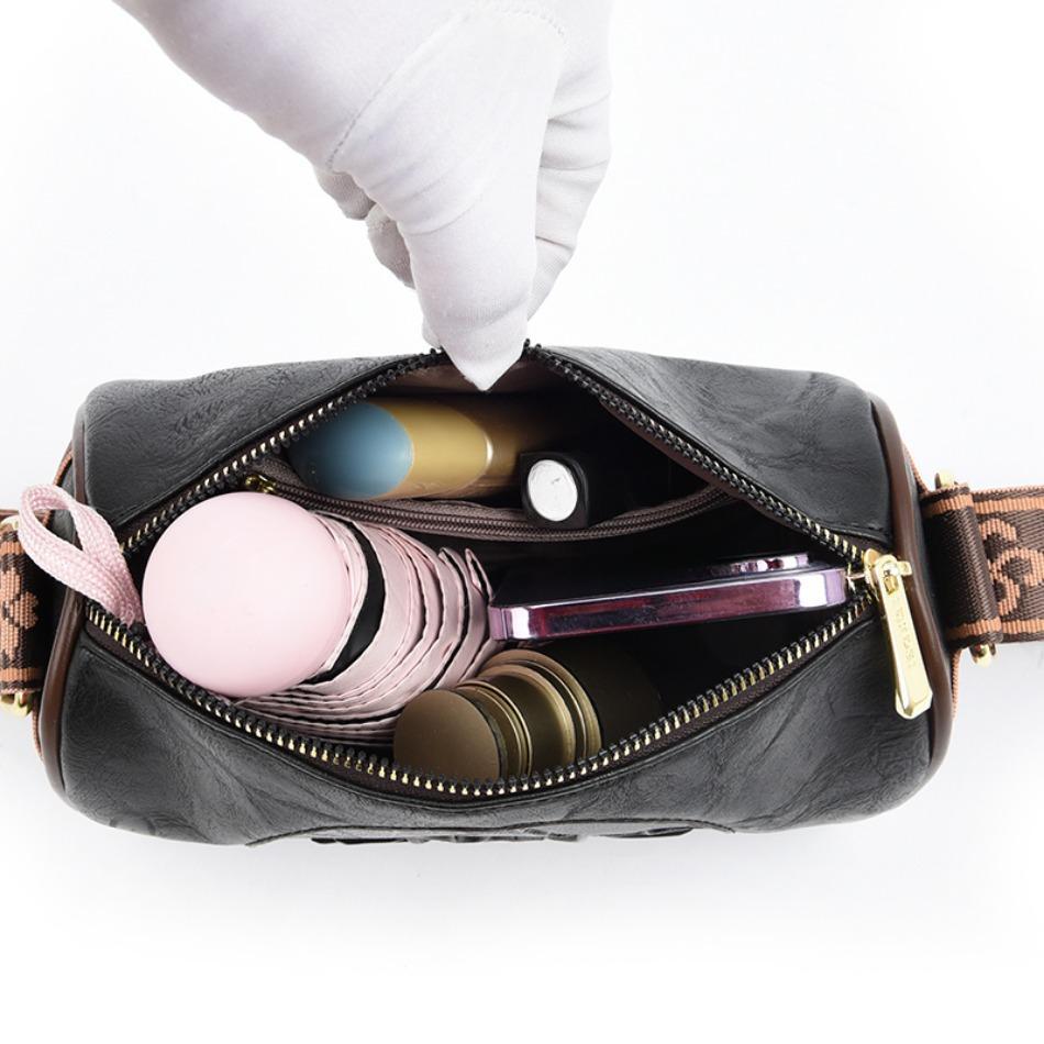 1PC Casual Women's Handbag Soft Leather Women's Crossbody Bag Fashion Printed Women's Crossbody Bag