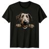Cane Irish Wolfhound Amante degli Animali Pet Peek A Boo Grafica T-shirt Novità T-shirt Unisex