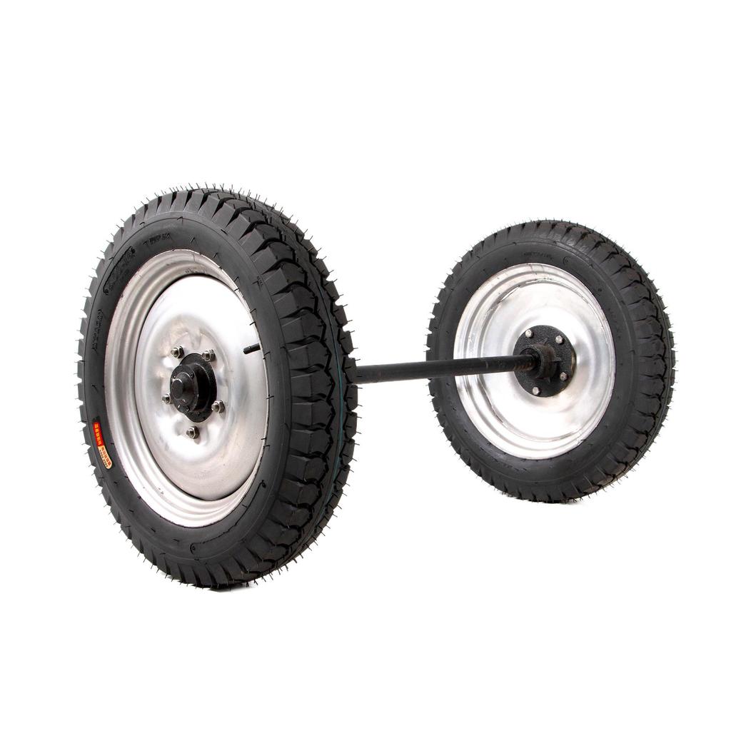 26-Inch Heavy-Duty Inflatable Tires for Two-Wheel Construction Site Wheelbarrow and Trailer Undercarriage