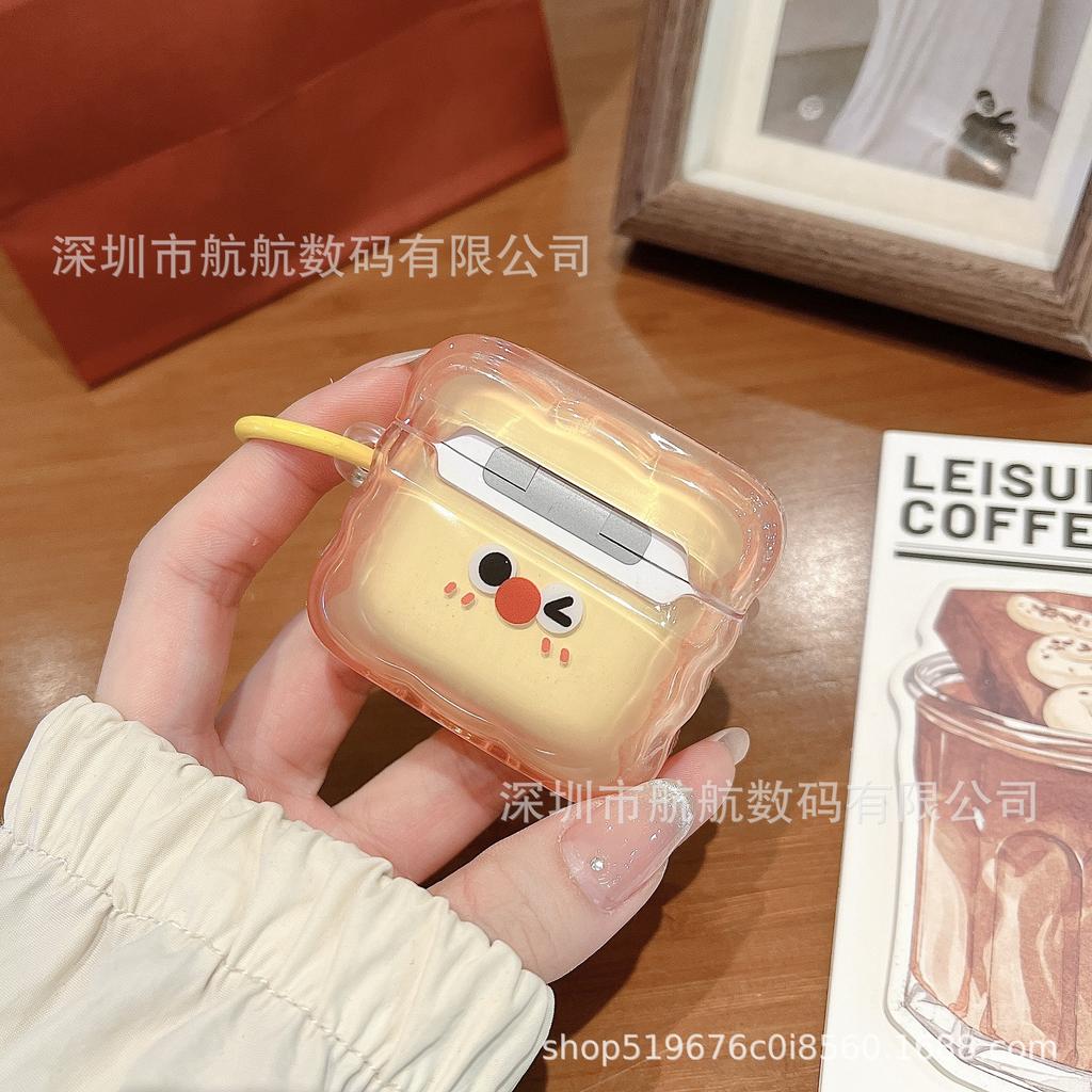 Toast emoji for Apple AirPods 1 generation Bluetooth headset case AirPods Pro 1 generation wireless Bluetooth ear