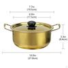 for Korean Ramen, Kimchi Soup, Cookware with Lid, Camping Seafood, Ramen Stew And