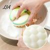 Biodegradable Dishwashing Sponge 2PCS Cute Fruit Sponges, Natural Wood Pulp Cellulose Kitchen Quick Drying Faucet Hanging Sponges Scrubber,