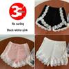 Women's Summer Lace Trim Anti-Exposure Ice Silk Safety Shorts