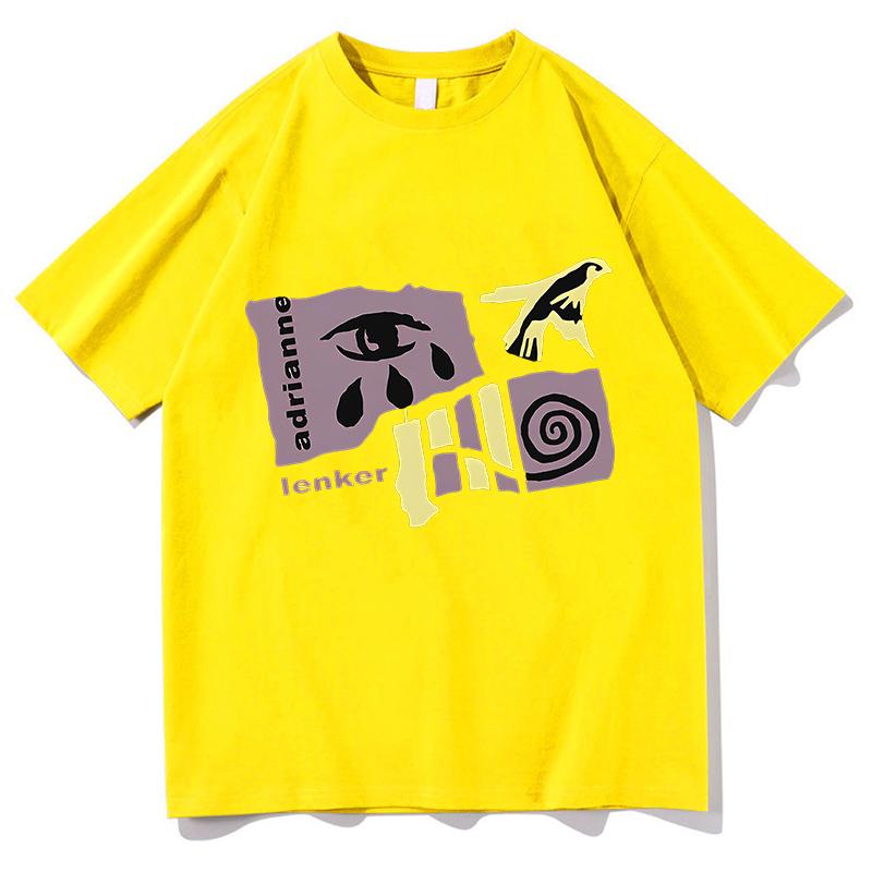 

Adrianne lenker 2025 Tshirts Pure Cotton Fashion Printing T-shirt Cotton Summer Short Sleeve Tee-shirt Casual Unisex Tee Clothes XXL