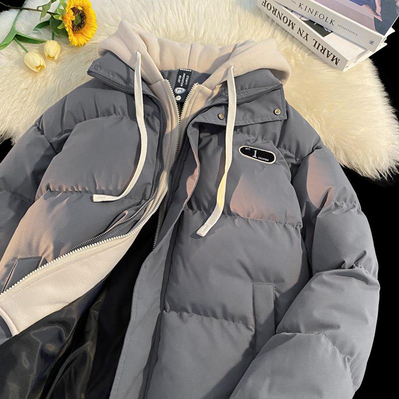 

Мужская новая хлопковая зимняя куртка-пуховик из двух частей с капюшоном 2025 Medium