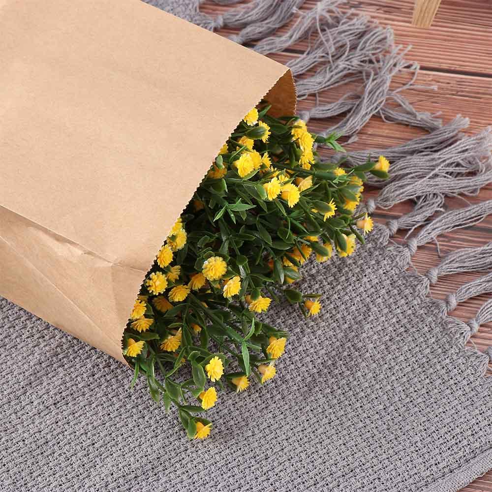 10pcs/Set Brown Kraft Paper Gift Bags Wedding Candy Packaging Recyclable Jewelry Food Bread Shopping Party Bags For Boutique
