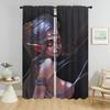 Female Elf Anti-mosquito Curtains for Living Room Kitchen Curtains 2 Pieces Window Curtain Shades Halloween Decoration Partition