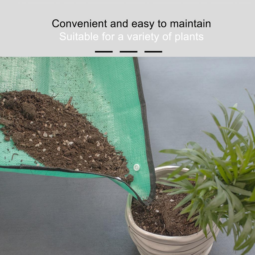 5pcs Waterproof Gardening Planting Mat with Sturdy Edges - Heavy-Duty Easy-Clean Soil Mix Suitable for Indoor/Outdoor Use, Turquoise Durable Plant Bed