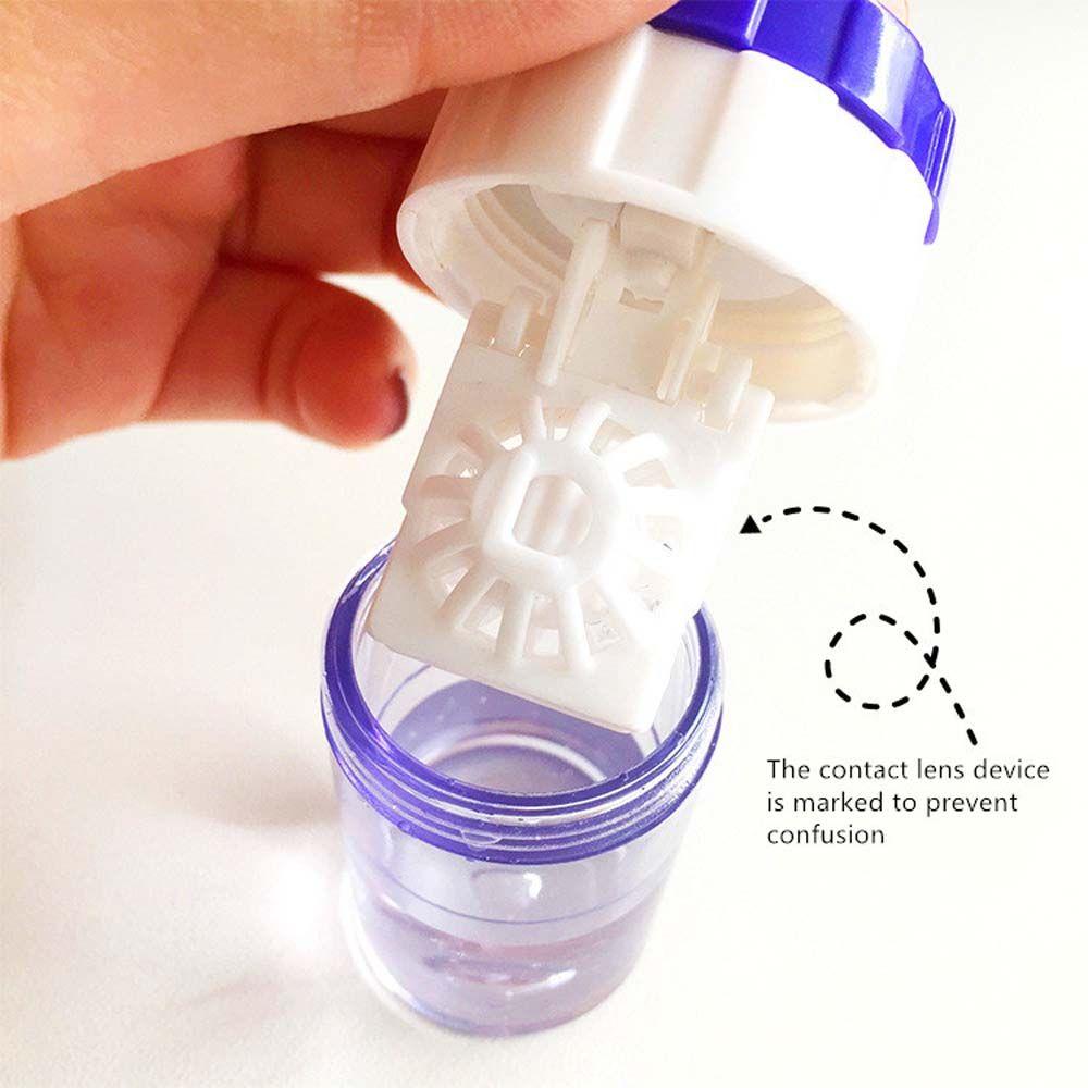 Candy Color Contact Lens Washer Clean Cleaning Device Contact Lenses Case Contact Lens Cleaner