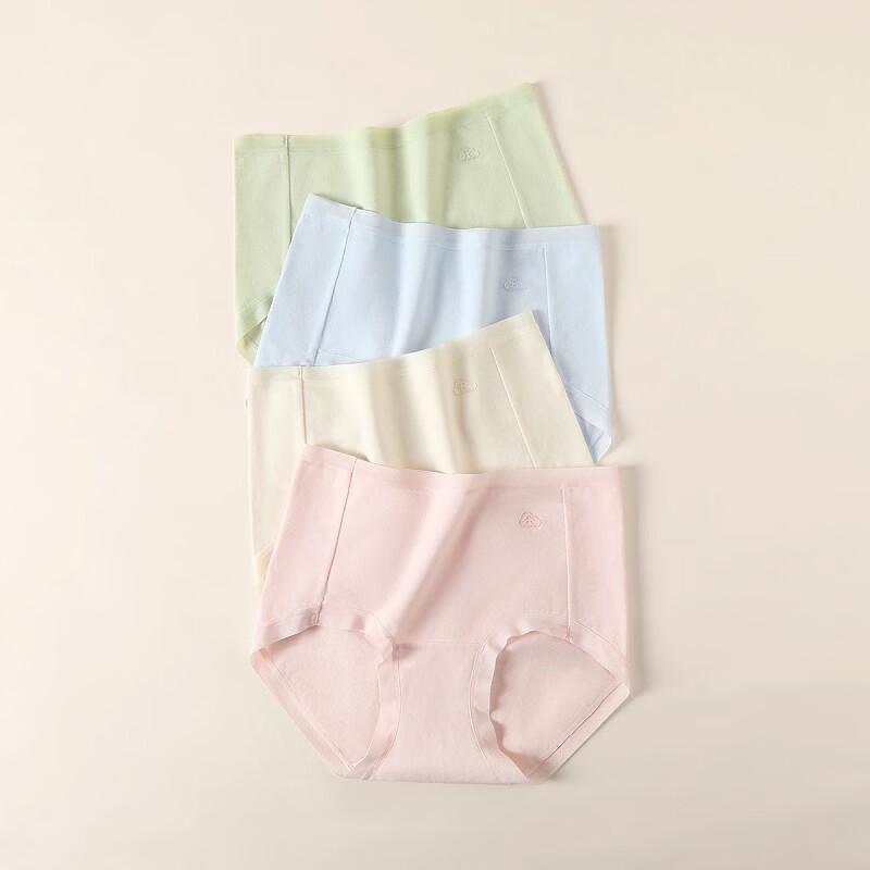 Fenteng Women's Silk-Blend Breathable Cotton Underwear 4-Pack