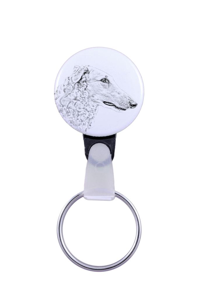 Barzoj, ruský lovecký chrt, ruský vlkodav - klíčenka s portrétem psa, přívěsek s vlastní grafikou značky Art-Dog