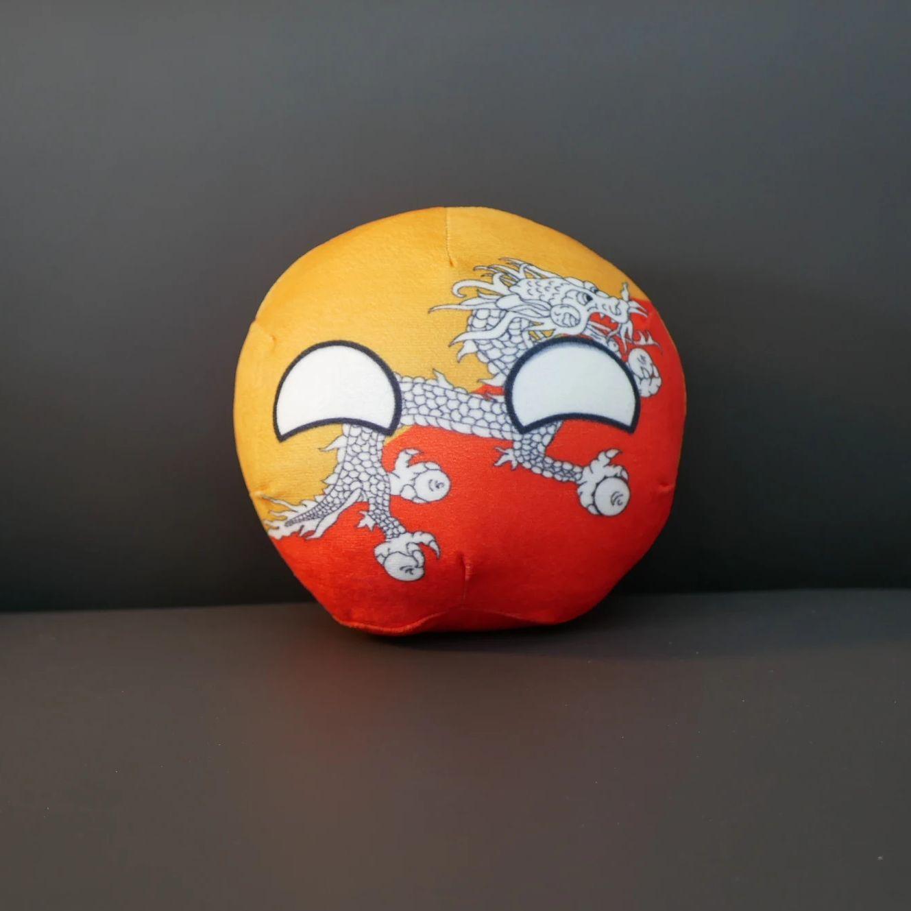 20/10 см Королевство Бутан Polandball Плюшевая игрушка Countryball Набитая кукла Подвеска Домашний декор