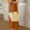 Leisure Basket Shoulder Bag Summer Women's Tote Bag New Straw Weave Bag  Ladies/Girls