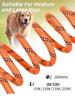 Reflective Long Dog Training Leash Heavy Duty Wear Resistant Nylon Pet Traction Lead For All Dogs Outdoor Daily Walking Hiking