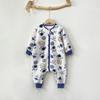 Kids Cotton Warm Sleepsuit With Inner Padding Winter Toddler Girls Boys 1-3 Years Anti-Kick Belly Protection