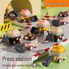 Cartoon Style Educational Toy Car: Cute Pet Engineering Vehicle for Kids