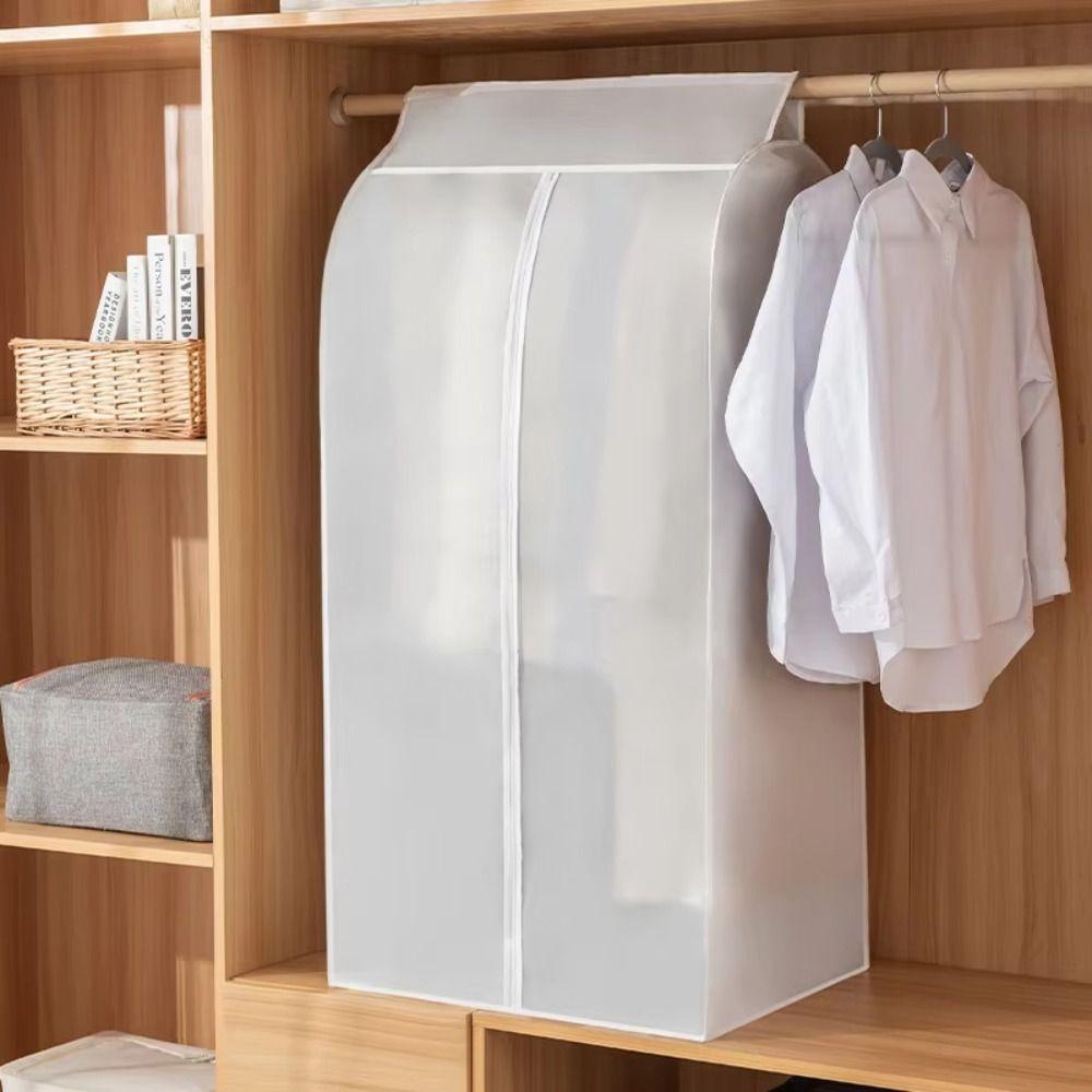 Fully Enclosed Coat Storage Bags Anti-fouling Dust Cover Hanging Hanging Clothes Bag  For Household