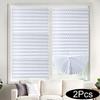 2PCS/Set Half Blackout Windows Curtains Folding Curtains Bathroom Kitchen Balcony Office Blinds Non-Woven 60/90x180cm