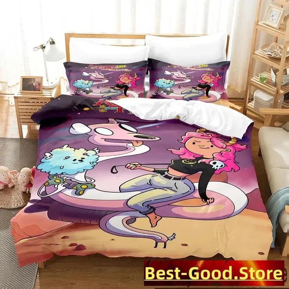 3D Print Adventure Time Finn Jake The Dog Face Printed Bed Set Duvet Cover Pillowcase Bedding Set Linen Sheet Quilt Cover Size