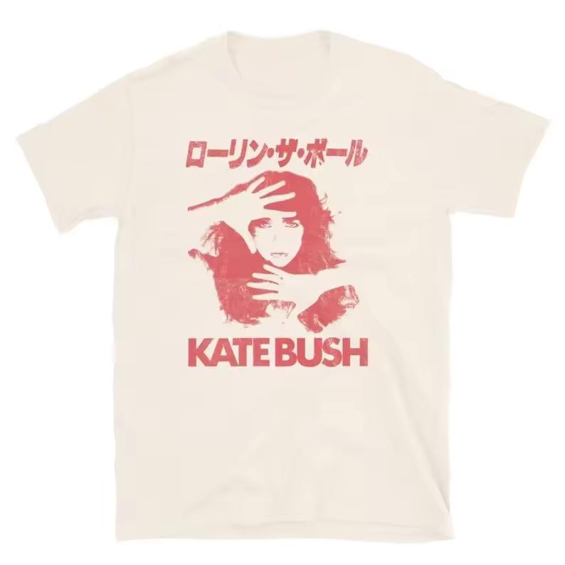 Kate Bush Geste T-Shirt Art Pop T-Shirt Vintage Y2k T Shirt Casual Loose Streetwear Print O Neck Streetwear Fans Gift Unisex