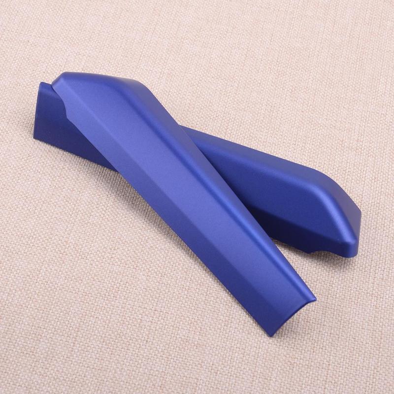 2pcs Blue Car Interior Front Door Window A Pillar Post Triangle Cover Trim Molding Fit For Toyota C-HR CHR 2017-